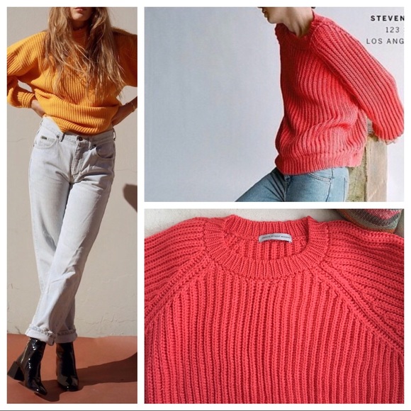 New Chunky Knit Sweater Merino Wool